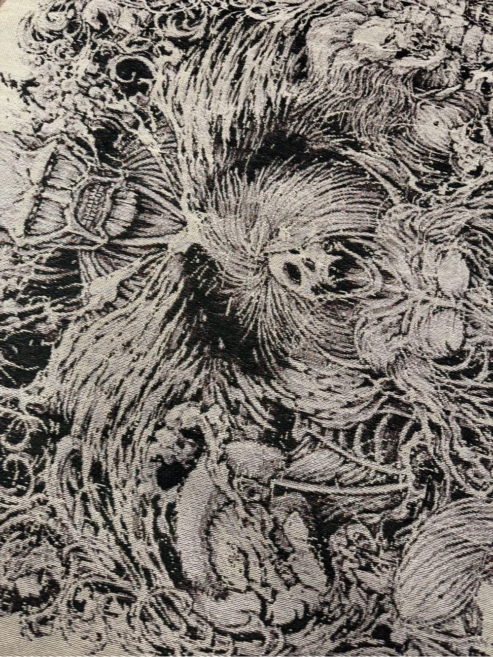 Attack on Titan Black & White Woven Tapestry Blanket